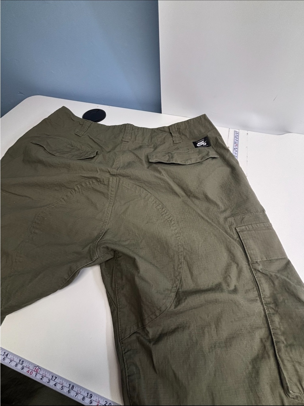Nike SB Flex Ripstop Cargo Skate Pants Olive Green Men's Size 34 (AT3494-222) - Picture 2 of 7